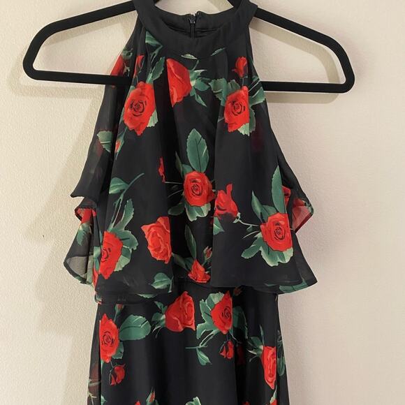 Liza Luxe Rose Print Sleeveless Maxi Size XS - Picture 4 of 7